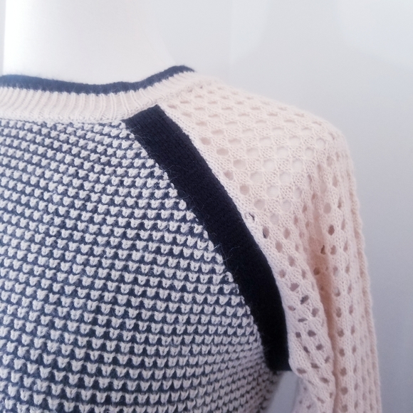 Lucca Couture black & cream sweater Size Small - Picture 2 of 5